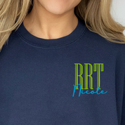 1800 | Personalized Crew Neck Sweatshirt with Tall Certifications - Unisex Sizing