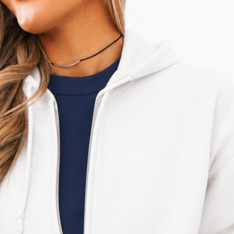 Custom Floral Appliqué Credentials Full Zip with Name