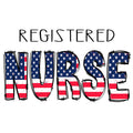 Crewneck Sweatshirt |  Flag Registered Nurse