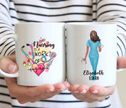 Personalized Nurse Mug | Work of Heart