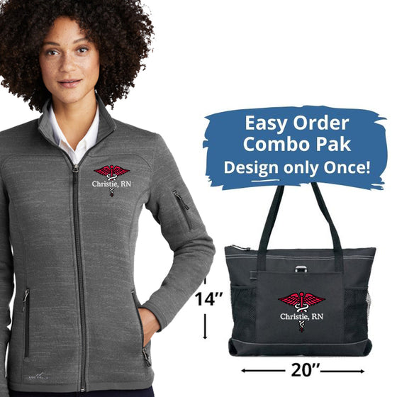 Eddie Bauer ® Ladies Sweater Full-Zip Plus TOTE BAG COMBO