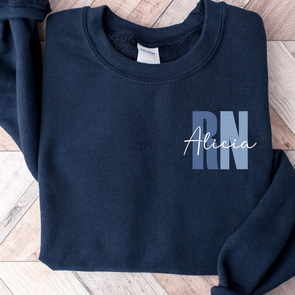 Personalized Sweatshirt | Blue or Pink Certifications
