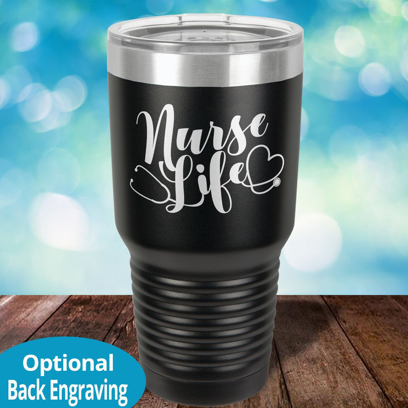 Personalized Laser Etched Tumbler | Nurse Life