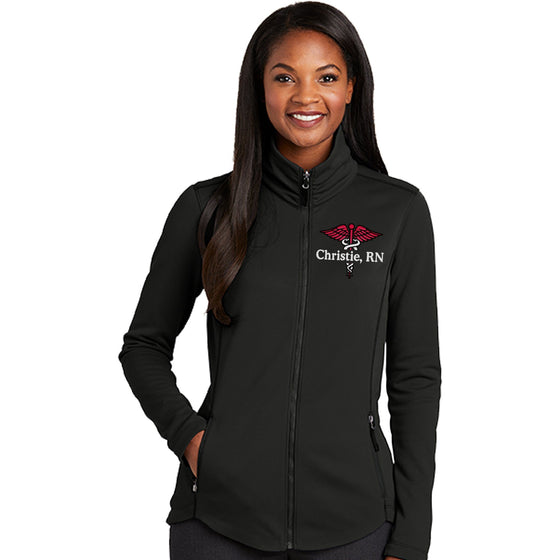 Ladies Smooth Fleece Nurse Jacket