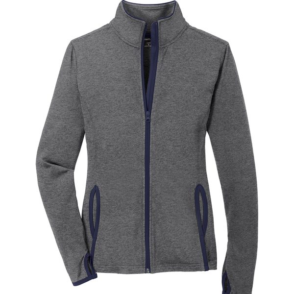 LST853 Ladies Sport-Wick® Stretch Contrast Full-Zip Jacket
