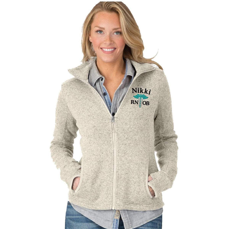 Charles River Apparel jackets 5493 | Charles River Women's Heathered Fleece Jacket