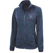 Charles River Apparel jackets Blue Heather / XS 5493 | Charles River Women's Heathered Fleece Jacket