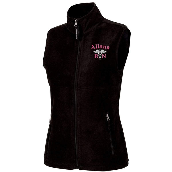 Charles River Apparel Vests BLACK / XS 5603 | Charles River Ladies Ridgeline Fleece Vest