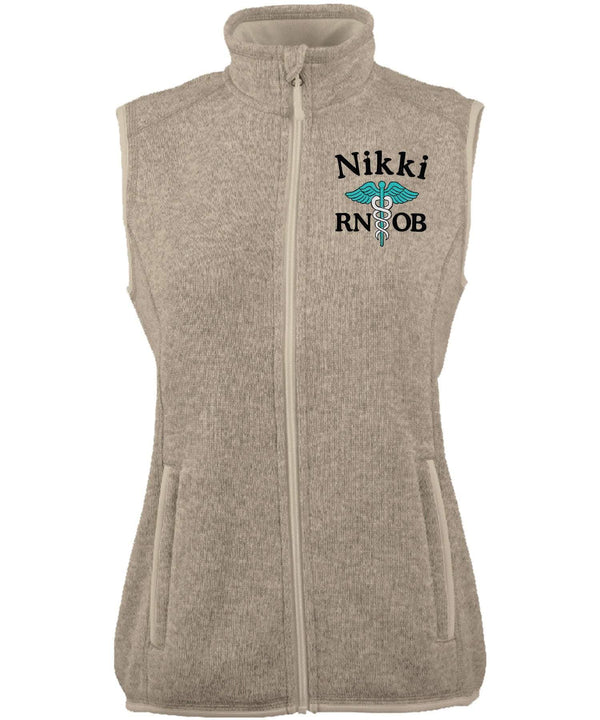 Charles River Apparel Vests Oatmeal / XS 5722 | WOMEN'S PACIFIC HEATHERED VEST