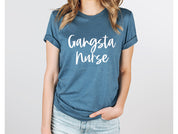 Adult Bella Canvas Tee | Gansta Nurse Tee