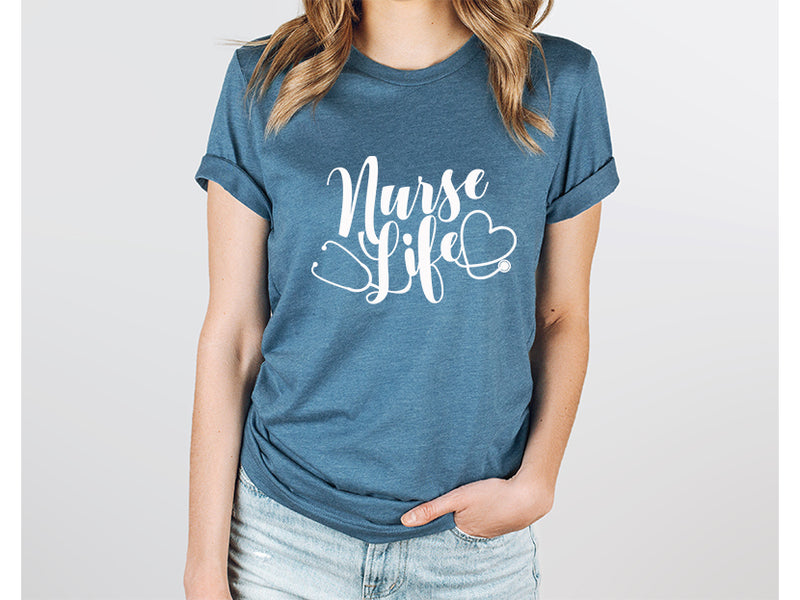 Adult Bella Canvas Tee | Nurse Life T-shirt