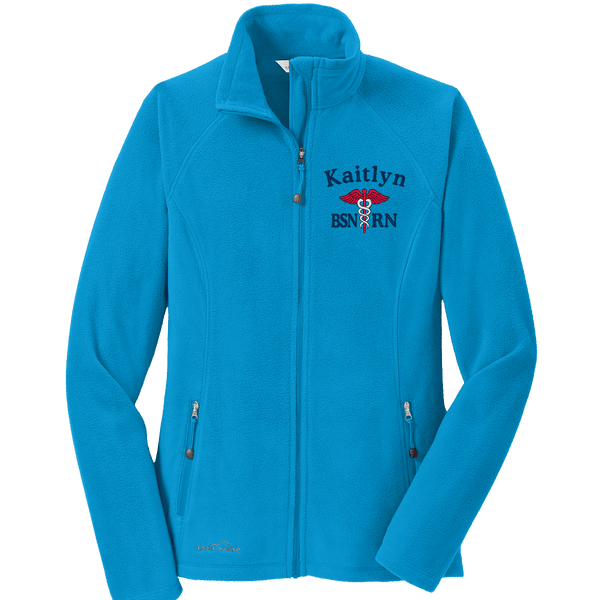 Eddie Bauer jacket Peak Blue / XS EB225 Eddie Bauer® Ladies Full-Zip Microfleece Jacket