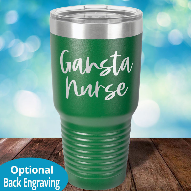 Personalized Laser Etched Tumbler | Gansta Nurse