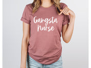 Adult Bella Canvas Tee | Gansta Nurse Tee