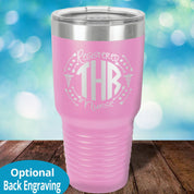 Personalized Laser Etched Tumbler | RN Monogram