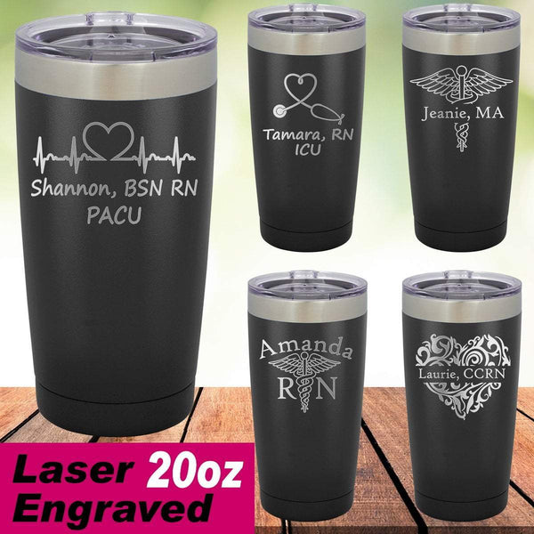Engraved Personalized Tumbler With Name 20 oz