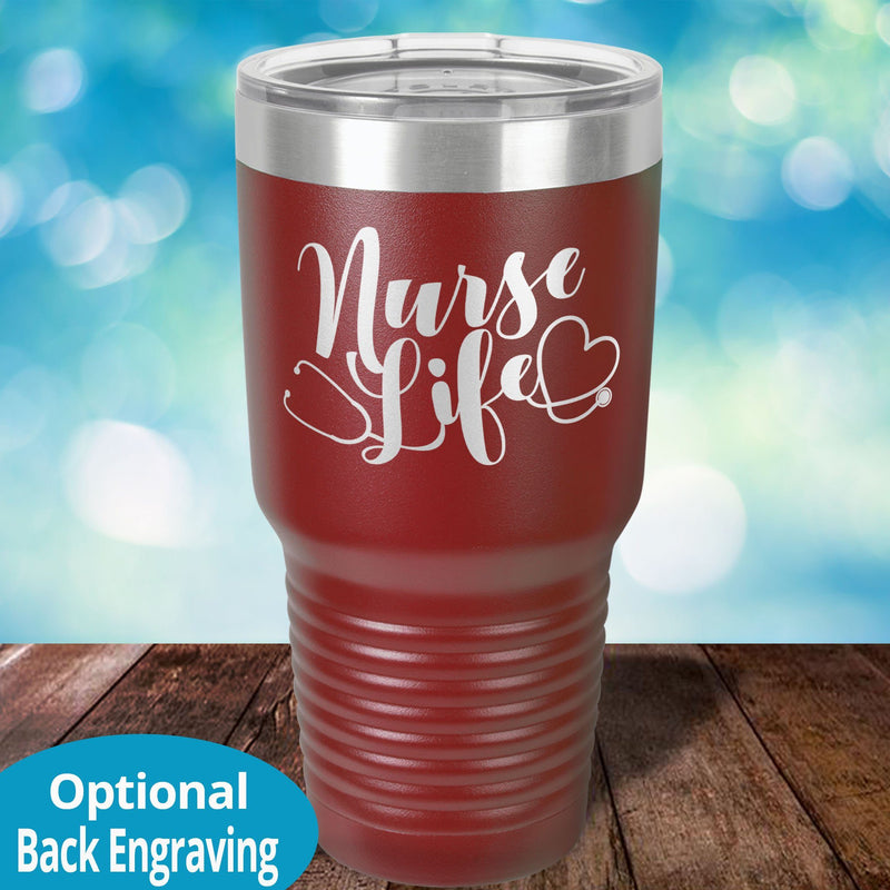 Personalized Laser Etched Tumbler | Nurse Life