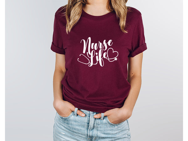 Adult Bella Canvas Tee | Nurse Life T-shirt