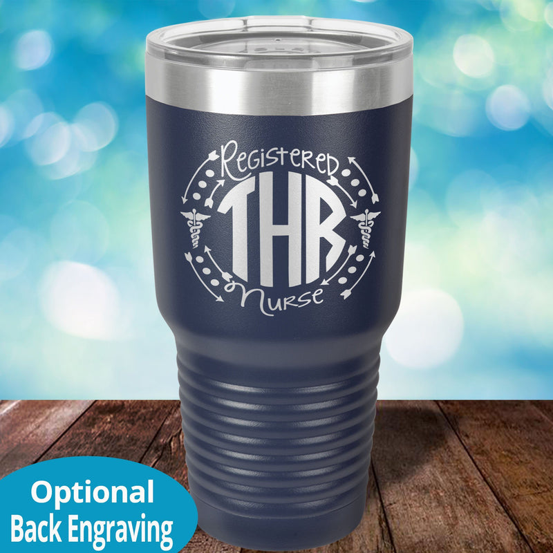 Personalized Laser Etched Tumbler | RN Monogram