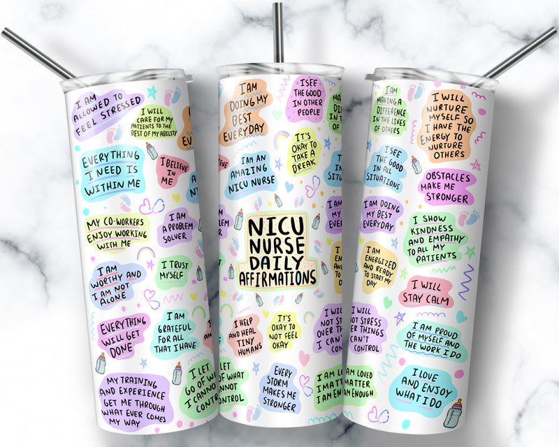 Skinny Tumbler | NICU Nurse Daily Affirmations