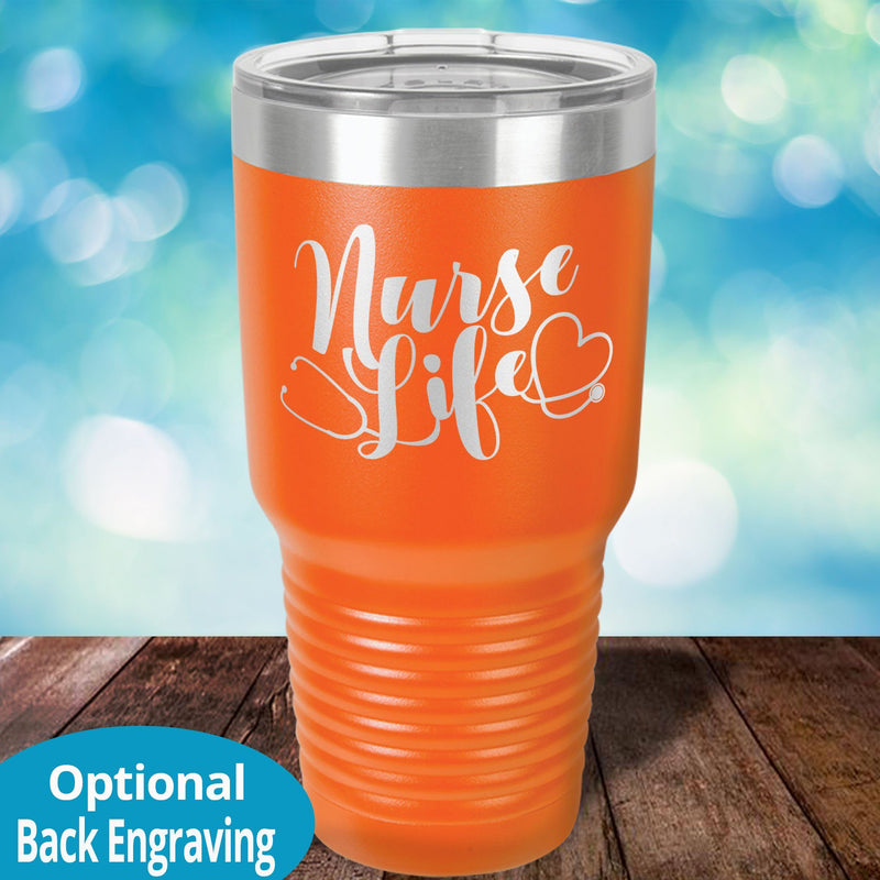 Personalized Laser Etched Tumbler | Nurse Life