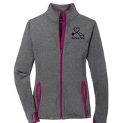 LST853 Ladies Sport-Wick® Stretch Contrast Full-Zip Jacket