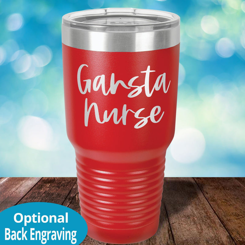 Personalized Laser Etched Tumbler | Gansta Nurse