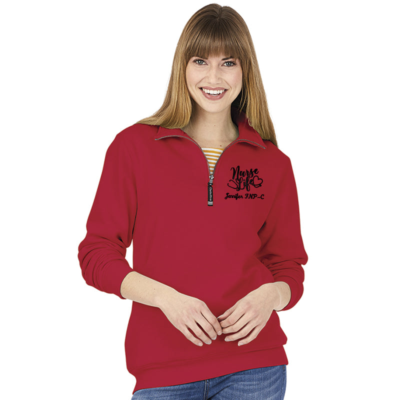 9359 | Charles River Unisex (mens) Crosswind Quarter Zip Sweatshirt