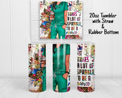 Skinny Tumbler | Nurse Sparkle - light