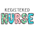 Crewneck Sweatshirt |  Spring Doodle Heart Registered Nurse